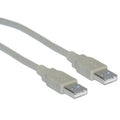 CableWholesale 15 feet USB 2.0 Cable, Beige, Type A Male/Type A Male Plug, A Male/Male High Speed USB Cable, Data Transfer Cable USB 2, Type A Male to Type A Male Cable