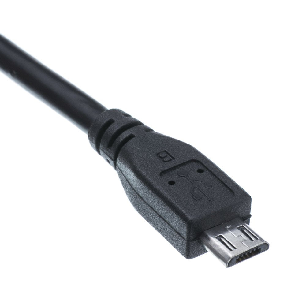 CableWholesale 1.5 foot Micro USB 2.0 Cable Black Type A Male/Micro-B Male Cable (10U2-03101.5BK)