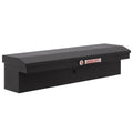 Weather Guard Model 178-52-04 56in Low Profile Lo-Side Box, Aluminum, Textured Matte Black, 4.0 cu ft