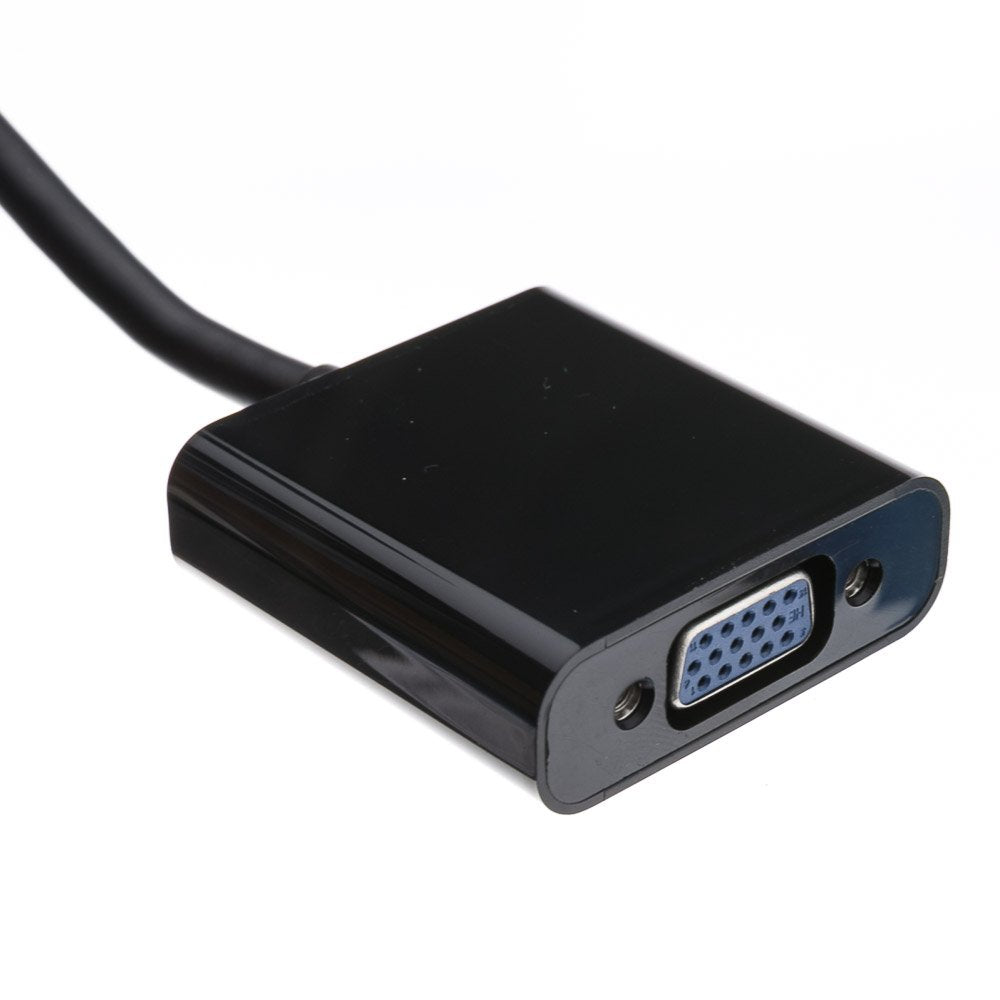 Cable Wholesale DisplayPort to VGA Adapter Cable, DisplayPort Male to HD15 Female, Only Works from DisplayPort to VGA, 6 inch