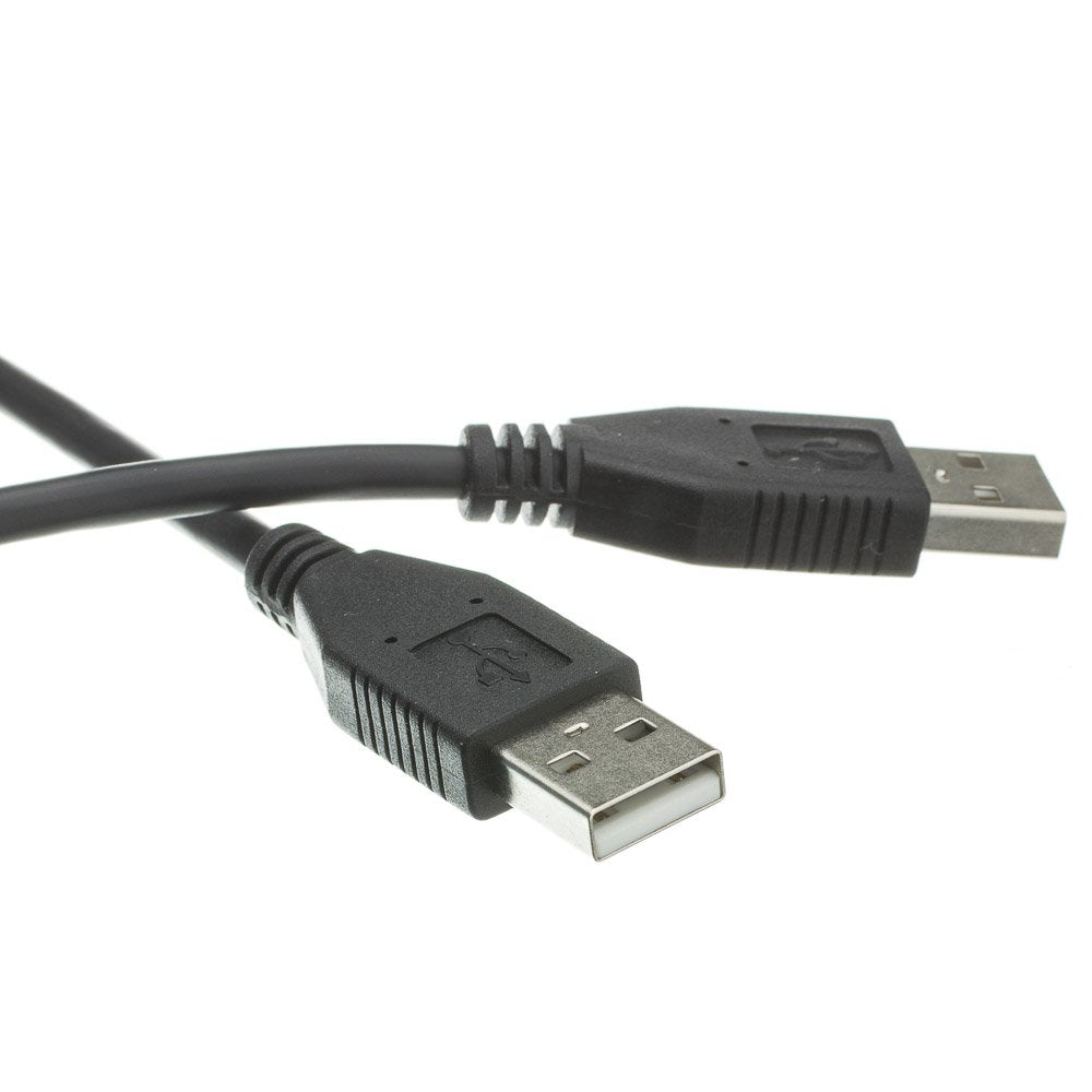 CableWholesale 3 feet USB 2.0 Cable, Black, Type A Male/Type A Male Plug, A Male/Male High Speed USB Cable, Data Transfer Cable USB 2, Type A Male to Type A Male Cable