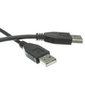 CableWholesale 6 feet USB 2.0 Cable, Black, Type A Male/Type A Male Plug, A Male/Male High Speed USB Cable, Data Transfer Cable USB 2, Type A Male to Type A Male Cable
