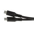 CableWholesale USB4 40Gbps 100 watt Fast Charging Cable, USB Type C Male to Male, Thunderbolt 3 Compatible, PVC Jacket, Black, 1 Feet