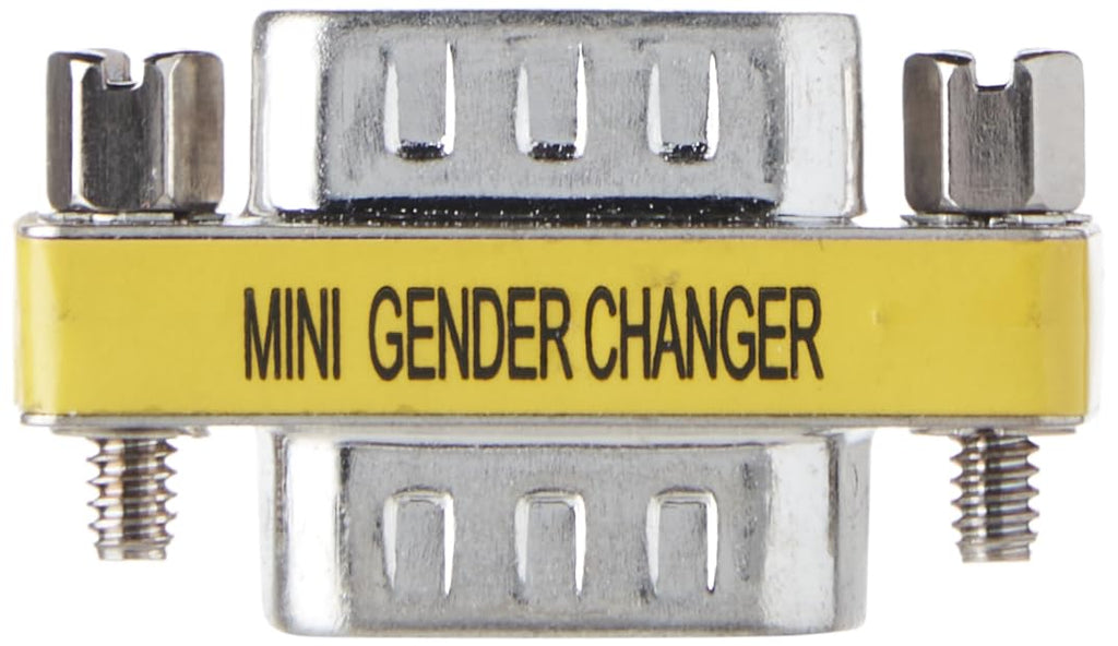 CableWholesale Serial Mini Gender Changer/Coupler, DB9 Male to DB9 Male