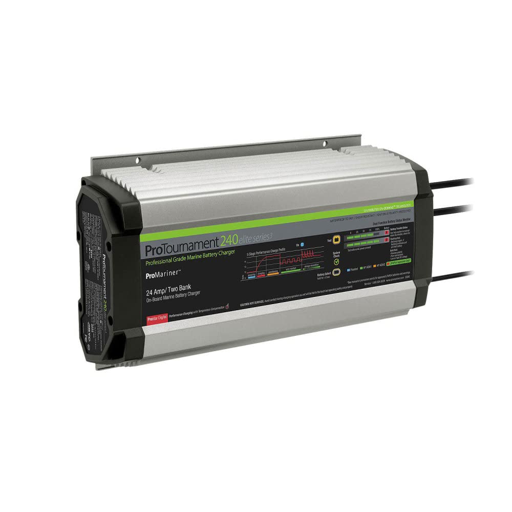ProTournament Elite 3 240 24 Amp 2-Bank Battery Charger