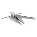 Lewmar LFX Aluminum Fluke Anchor 21 lbs., for Boats 46'-51', Anodized Finish, Adjustable Angles, Measures 37-4/7" L x 30-3/4" W, 22-4/5" fluke Length - 2020202256