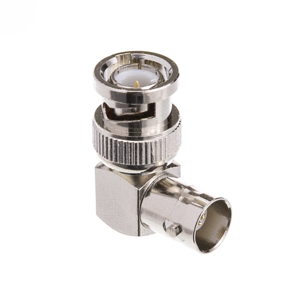 CableWholesale BNC Right Angle Adapter, BNC Male to BNC Female Elbow