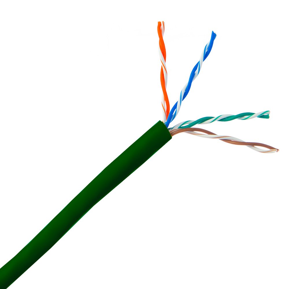 CableWholesale 1000 Foot Bulk Cat5e Plenum Rated (CMP) Ethernet Cable, 4 Pair Solid Bare Copper, 24AWG UTP (Unshielded Twisted Pair) with PullBox, Orange