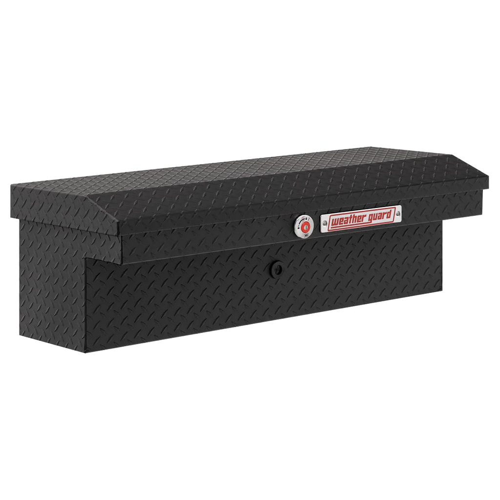 Weather Guard Model 180-52-04 41in Low Profile Lo-Side Box, Aluminum, Textured Matte Black, 3.0 cu ft
