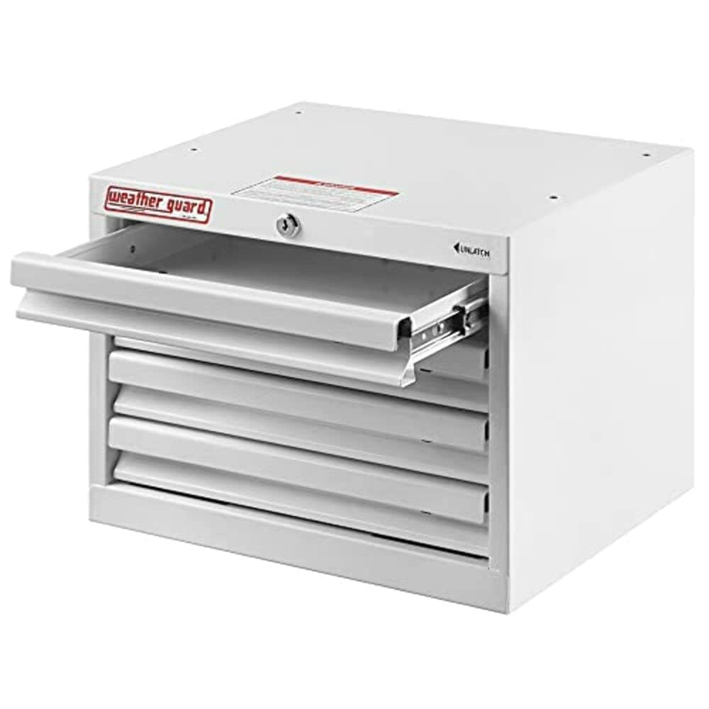 Weather Guard 9914302 4 Drawer Tall Cabinet, White
