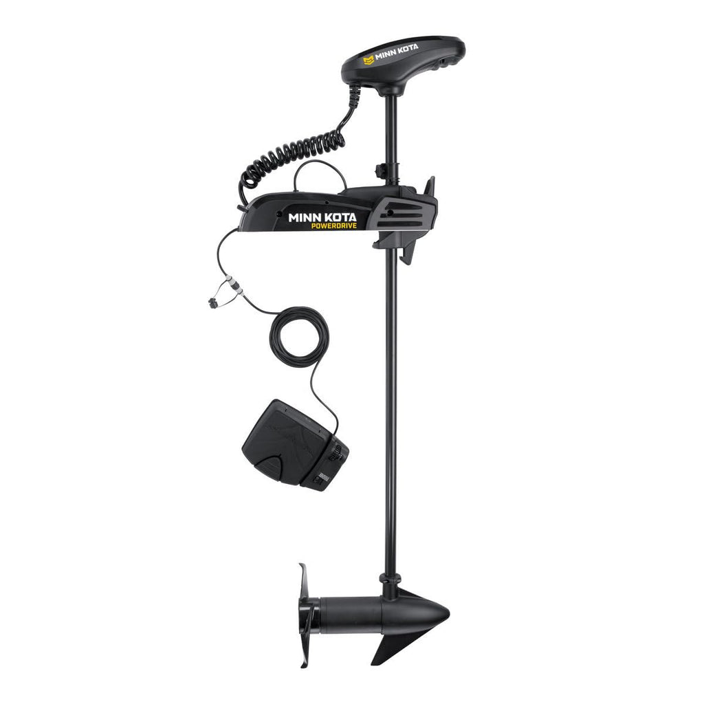 Minn Kota Pontoon Bow-Mount Electric Trolling Motor with PowerDrive Foot Pedal – 55 Lb. Thrust, 48 In. Shaft, Freshwater