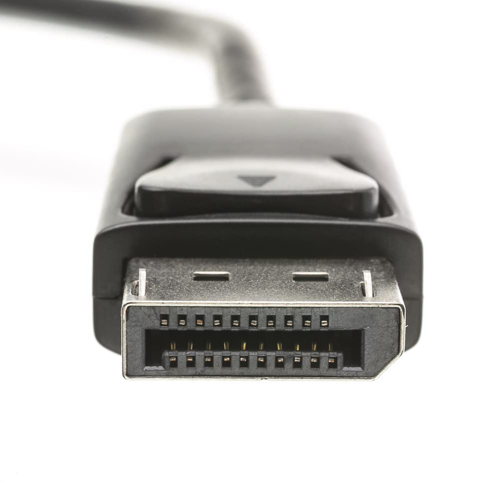 DisplayPort v1.2 Video Cable, 17.28 Gbit/s Data Rate for up to 4k@75Hz, DisplayPort Male, 10 Foot