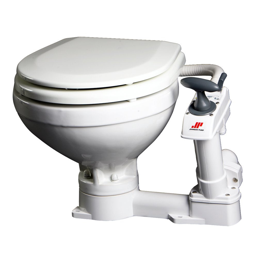 Johnson Pumps - 80-47229-01 Aqua Toilet Compact Manual, 13-9/16" H x 17-11/16" W x 16-11/16" D