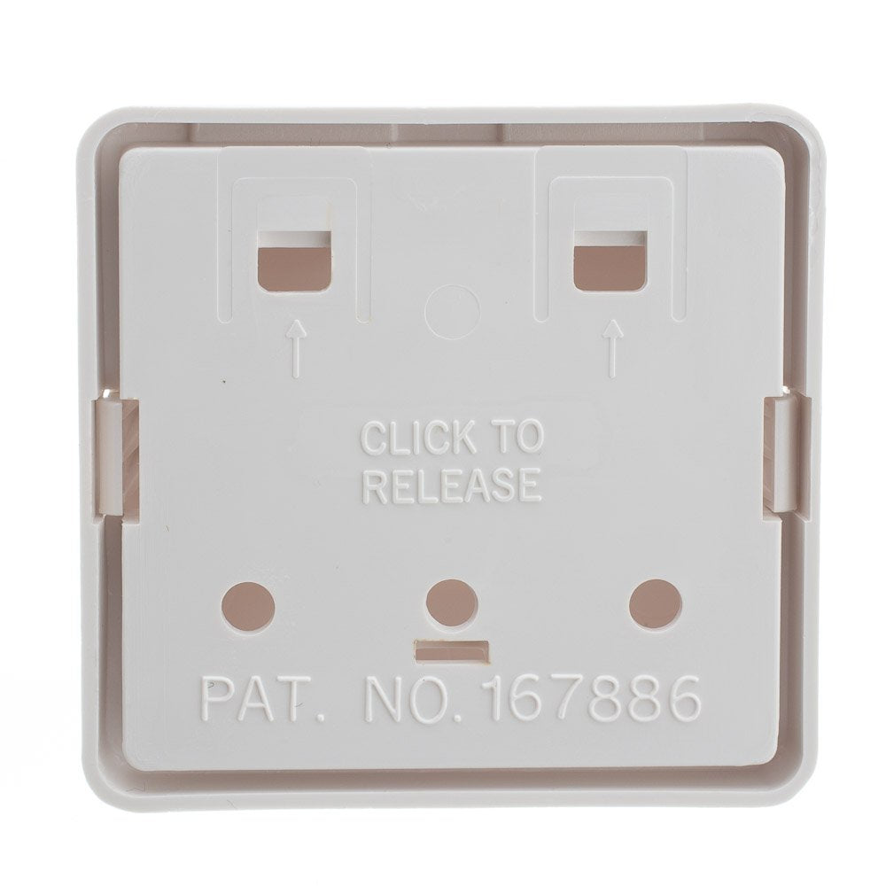 8 Port Keystone Jack Surface Mount Box, White, Surface Mount Box for Networking, Home Theatre, Security/Surveillance, Cablewholesale