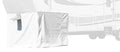ADCO 3503 Storage Skirt for 5th Wheel RV Trailer, 296 Inch Length, Polar White