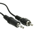 CableWholesale 3.5mm Mono Male to RCA Male Cable, 3.5mm Audio Auxiliary Jack on One End and RCA Audio Jack on Other End, 6 Feet, Black