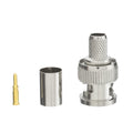 CableWholesale BNC Male Crimp Connector for RG6, 3 Piece