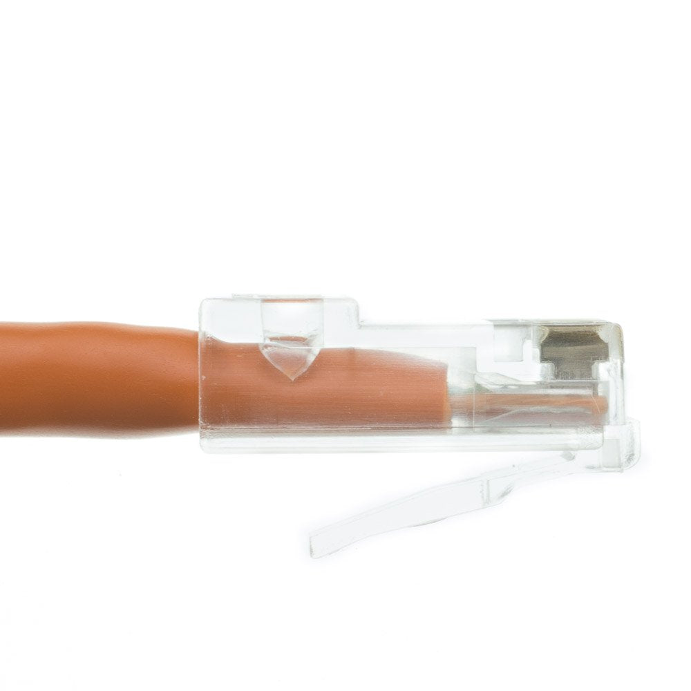 CableWholesale 10-Feet Wholesale Electronics Accessories Cat6 Orange Ethernet Patch Cable, Bootless (845-10X8-13110)
