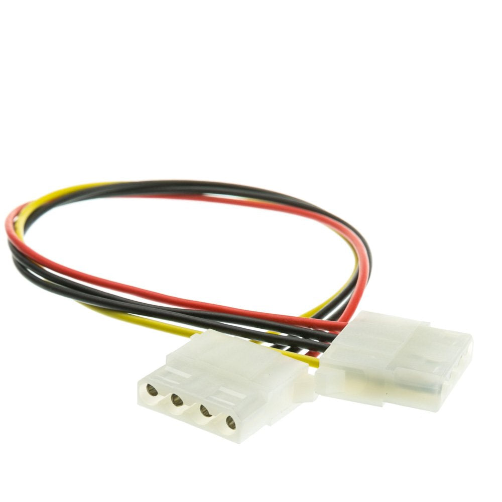CableWholesale 4 Pin Molex Cable, 5.25 inch Female to 5.25 inch Female, 12 inch