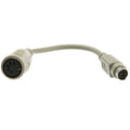 CableWholesale at to PS/2 Keyboard Adapter, Din5 (at) Female to MiniDin6 (PS/2) Male, 6 inch