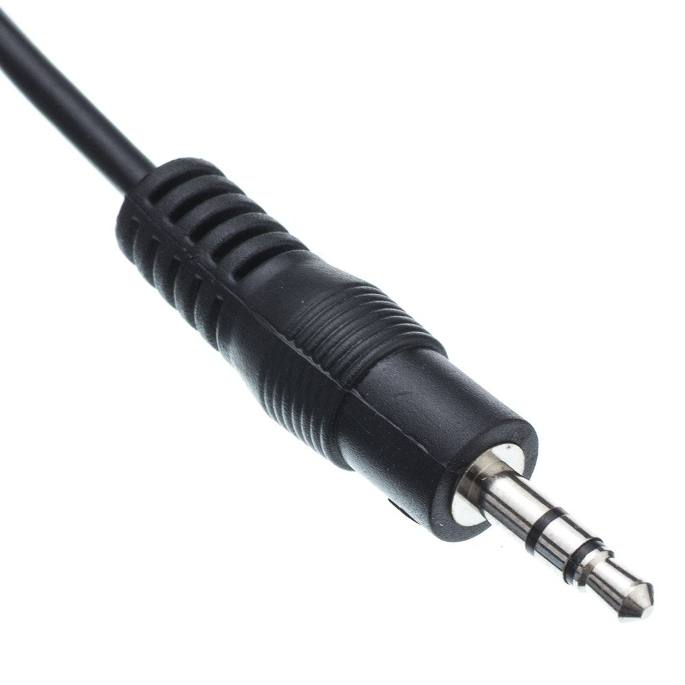 CableWholesale 3.5mm Stereo Extension Cable, 3.5mm Male to Female Nickel Plated Connectors, 26 AWG, 3.5mm Audio Extension Cable, Black, 12 feet