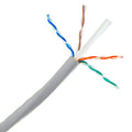 CableWholesale 1000 Foot Bulk Cat6 Ethernet Cable, 23 AWG, ETL Listed, Inwall Rated (CM) 4 Pair Solid Copper, Unshielded Twisted Pair(UTP) with Pull Box, Gray