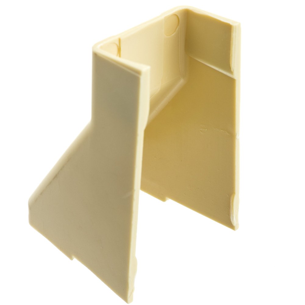 Cord Cover Cable Raceway, 1.25 inch Surface Mount Cable Raceway Ceiling Entry On-Wall Cord Concealer, Cord Organizer/Wire Hider and Protector, Ivory, Cablewholesale