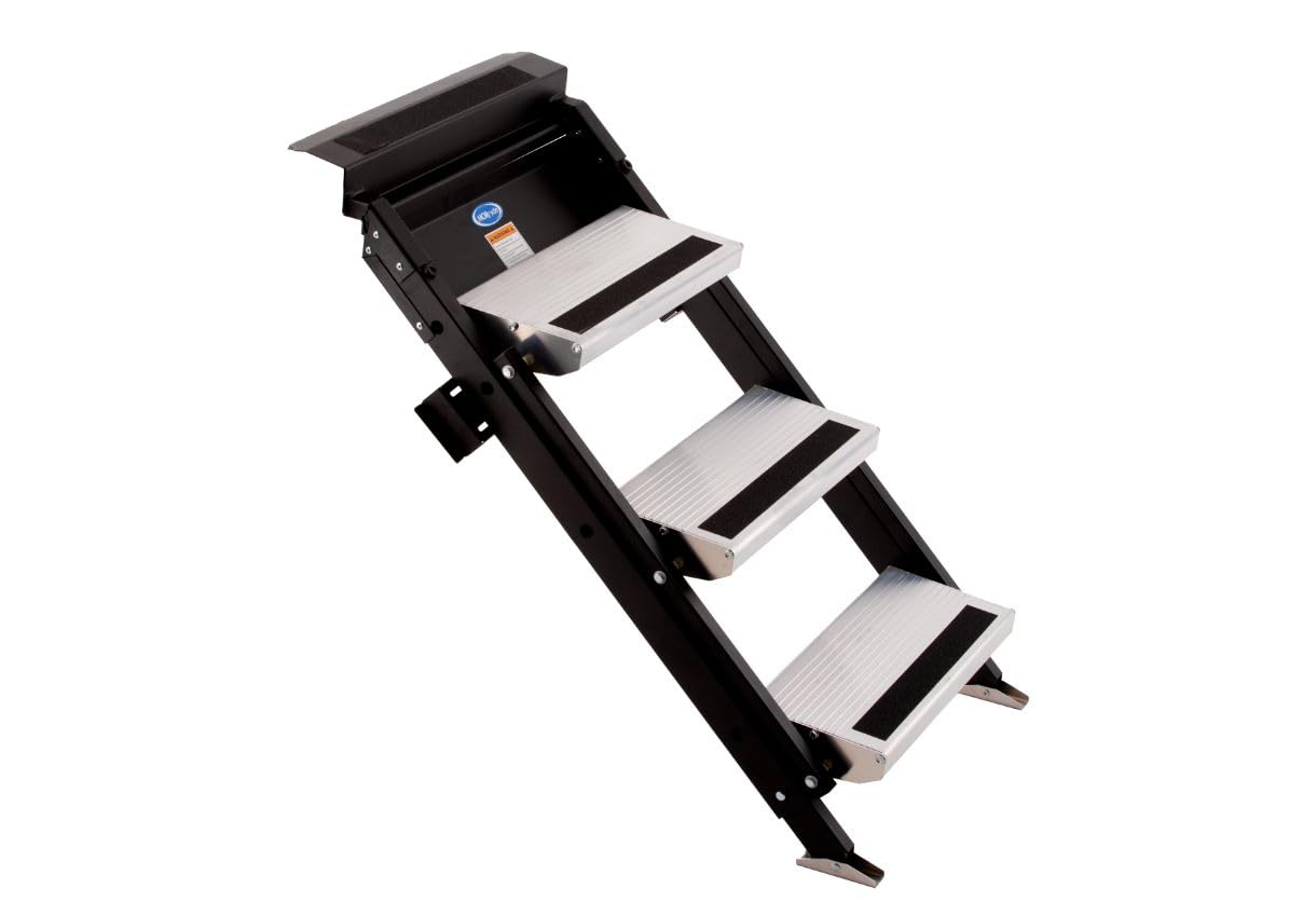 MORryde STP-217 Flip Tread RV Entry Step - 3-Step