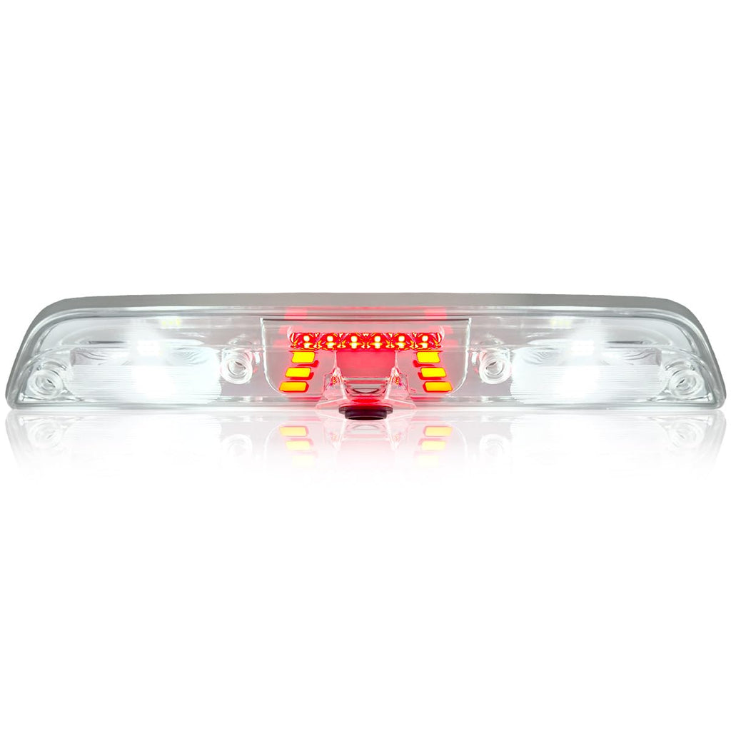 RECON Fits 17-23 Super Duty (F250, F350, F450, F550) 15-25 F150, 19-25 Ranger Ultra Bright Premium 3rd Brake Light - Fits Models with Cargo Bed Camera - CREE XML LEDs - Clear Lens