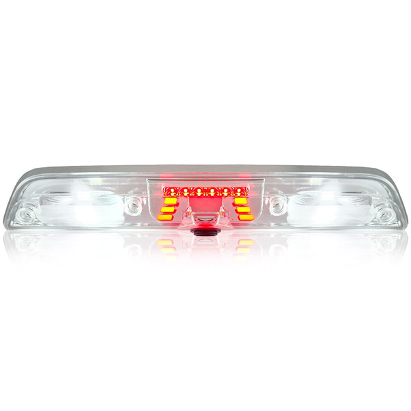 RECON Fits 17-23 Super Duty (F250, F350, F450, F550) 15-25 F150, 19-25 Ranger Ultra Bright Premium 3rd Brake Light - Fits Models with Cargo Bed Camera - CREE XML LEDs - Clear Lens