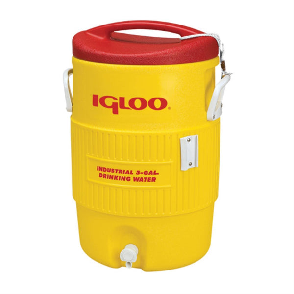 Igloo Water Cooler, Yellow - 10 Gallons