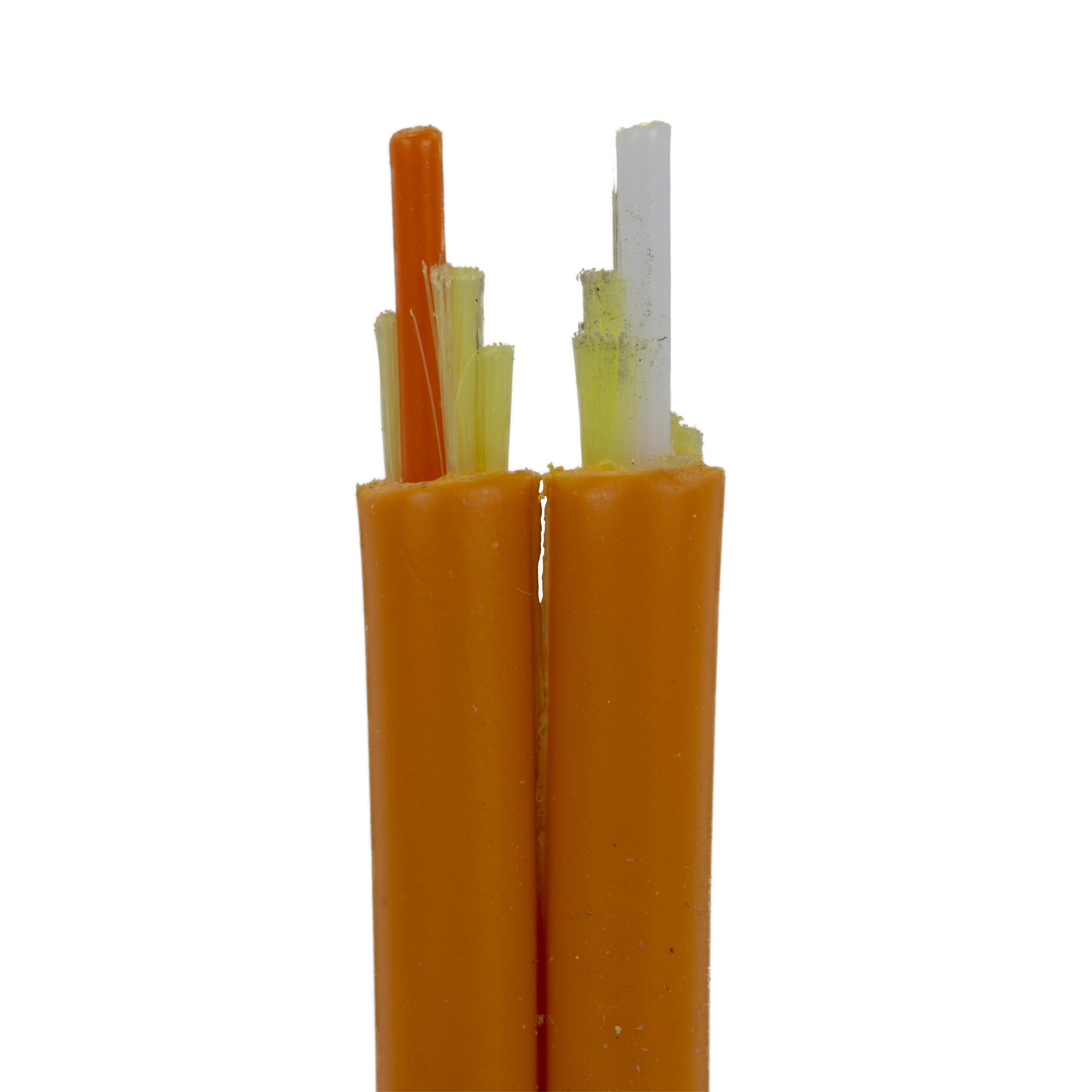CableWholesale 2 Strand Fiber Optic Cable, Multimode, Orange, 1000ft Spool