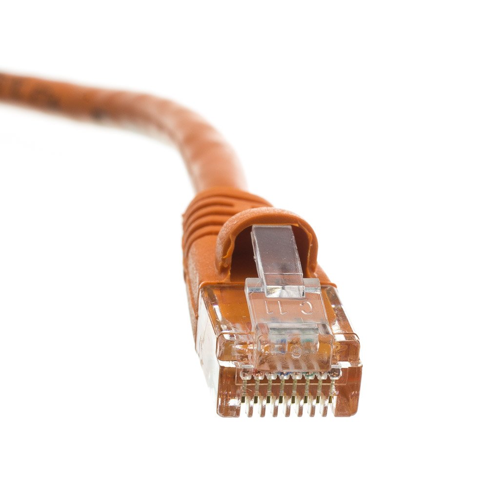 CableWholesale 10-Feet CAT5E Cable with UTP Molded Boot 350MHz, Orange (845-10X6-03110)