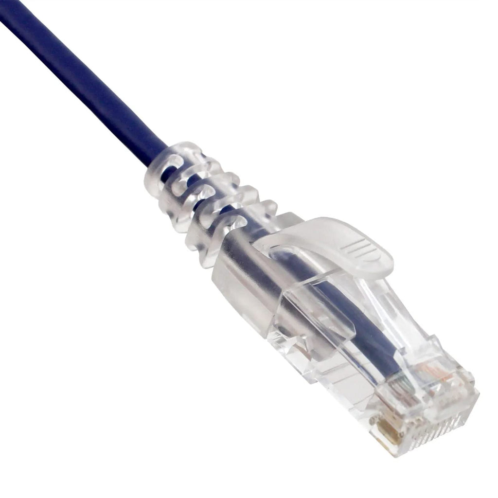 CableWholesale Cat6a Slim Ethernet Patch Cable, 28AWG, 500MHZ, ETL/UL/CSA Approved, RJ45 Copper Connector Snagless/Boot, Internet Network Patch Cable, 6 Inches, Gray