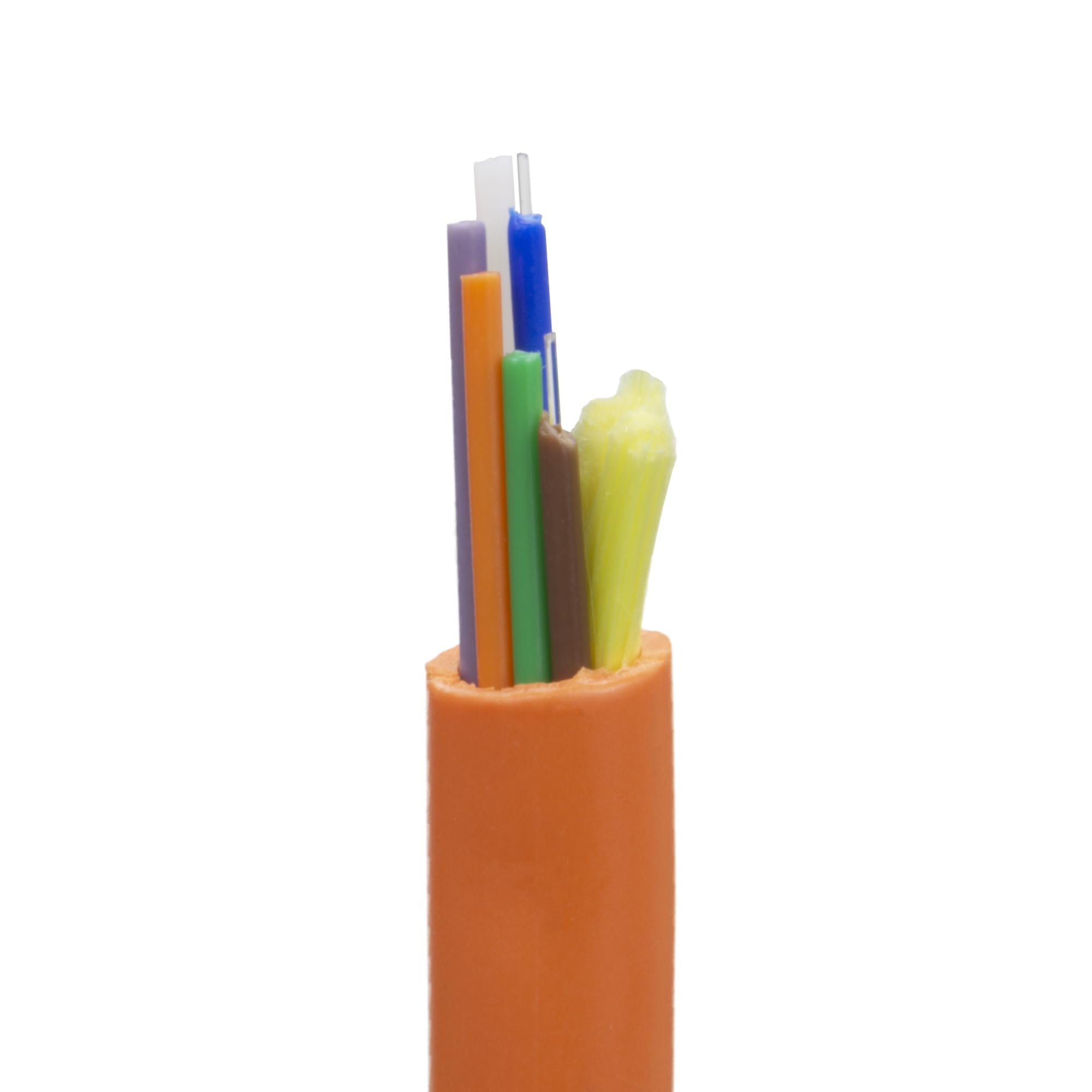 CableWholesale 6 Strand Fiber Optic Cable, Multimode, Orange, 1000ft Spool