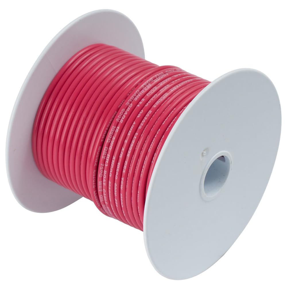 Ancor 119505 Tinned Copper Battery Cable, 4/0 AWG (103mm2), Red - 50ft