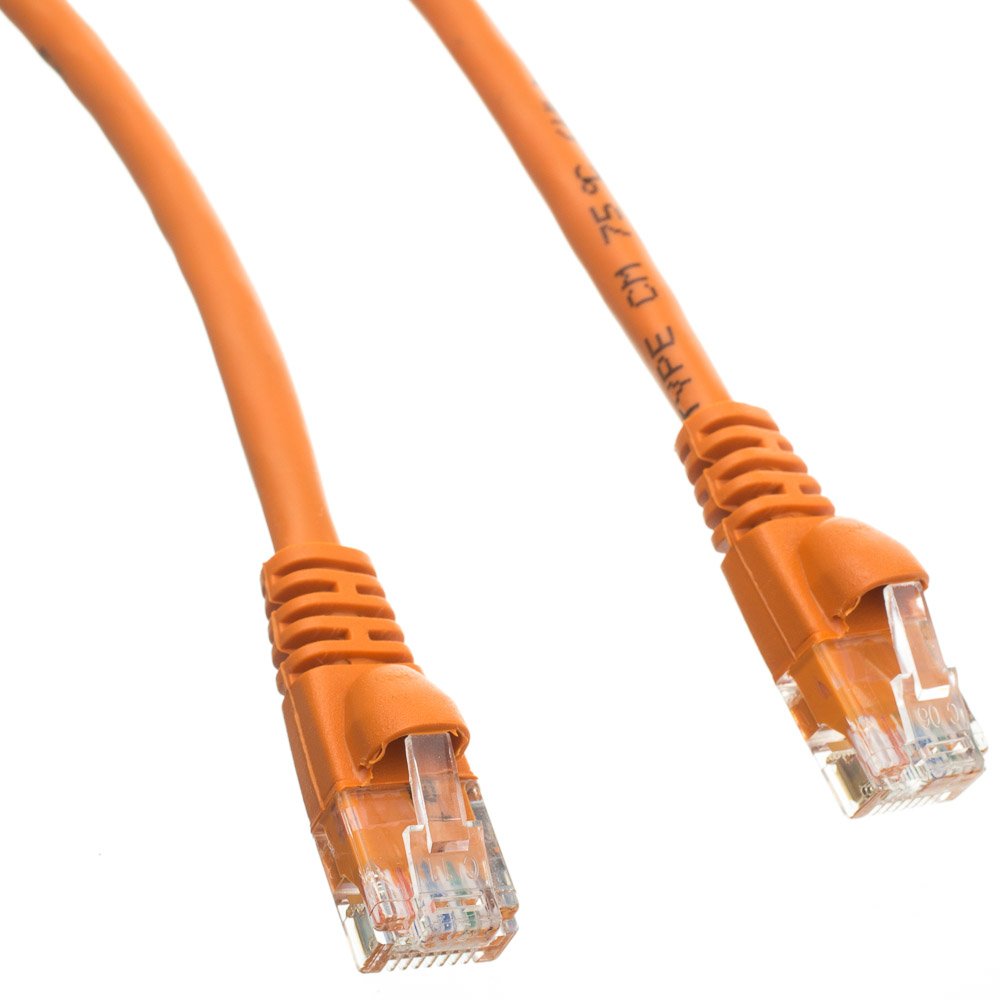 CableWholesale 10-Feet CAT5E Cable with UTP Molded Boot 350MHz, Orange (845-10X6-03110)