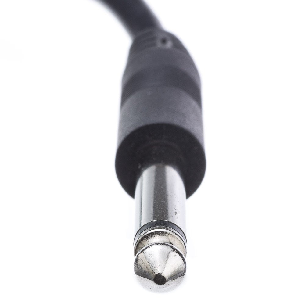 CableWholesale 3-Pin XLR Female to 1/4" Mono Male Audio Cable, 24 AWG Microphone Cable, 10 feet