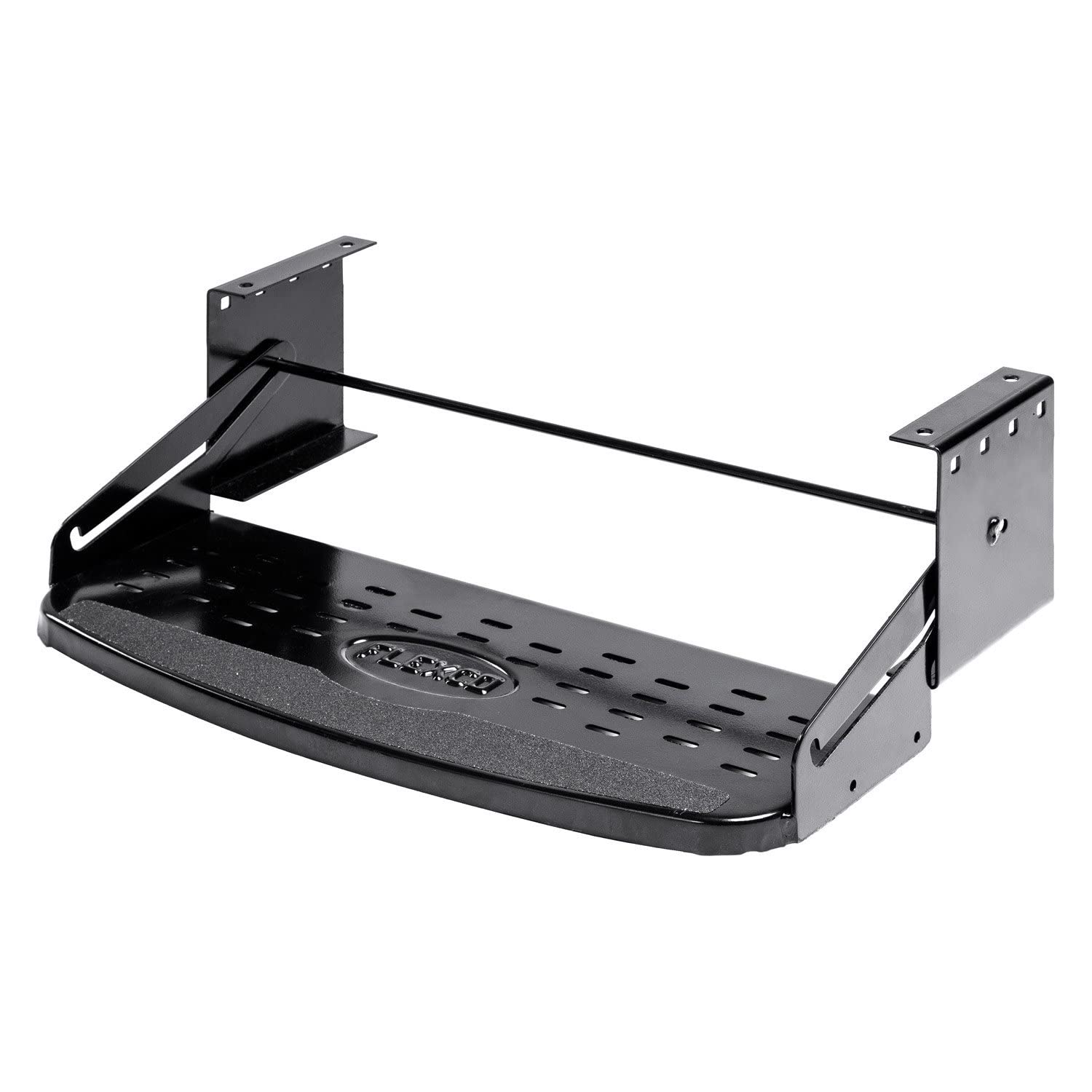Stromberg Carlson Manual RV Step SMFP-1100 – Foldable Camper Stairs for Trailer, Portable Single Pull Out Platform for RV, Rust Resistant Construction, Exterior Camper Step, 24" Wide Non-Skid Design