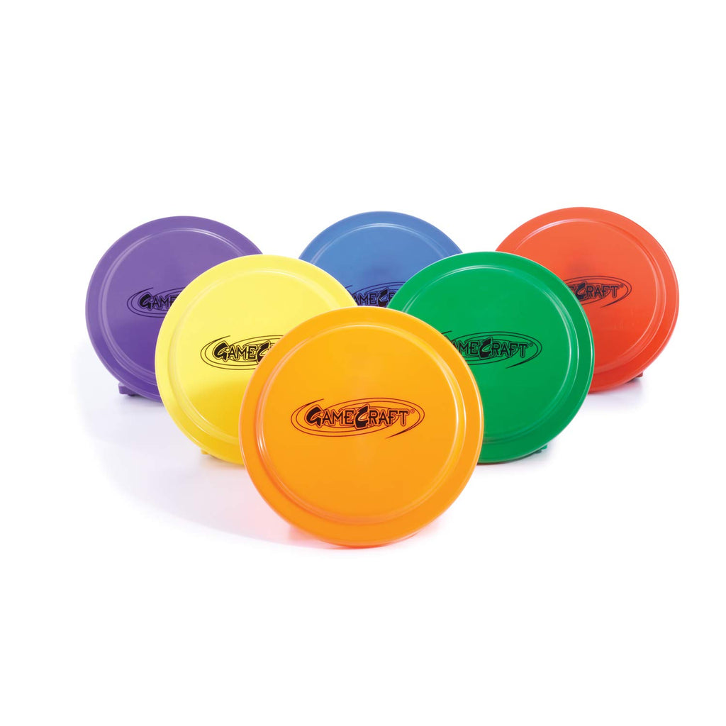 9" Plastic Flying Discs (Set of 6), Multi