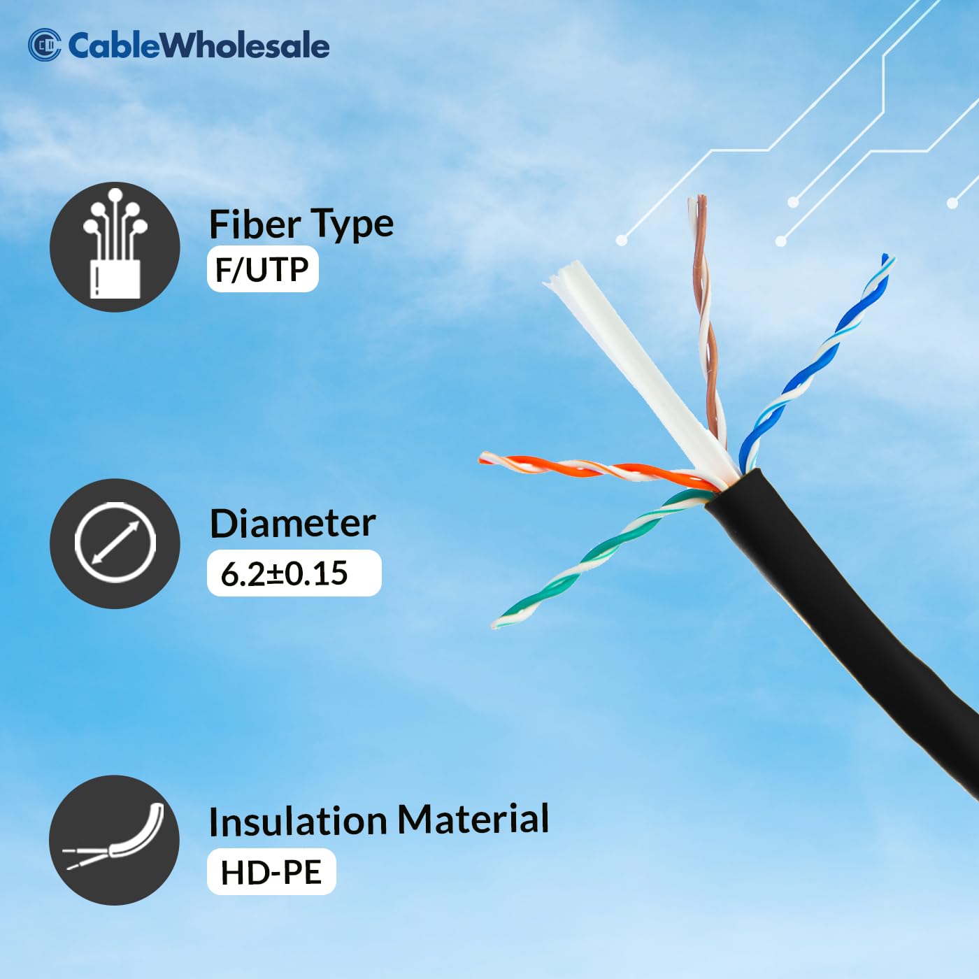 CableWholesale 1000 Foot Bulk Shielded Cat6a Ethernet Cable, F/UTP, Stranded Copper, Spool, 26AWG, 500Mhz, 10Gig Network Patch Cable, 1000 feet Spool, Black