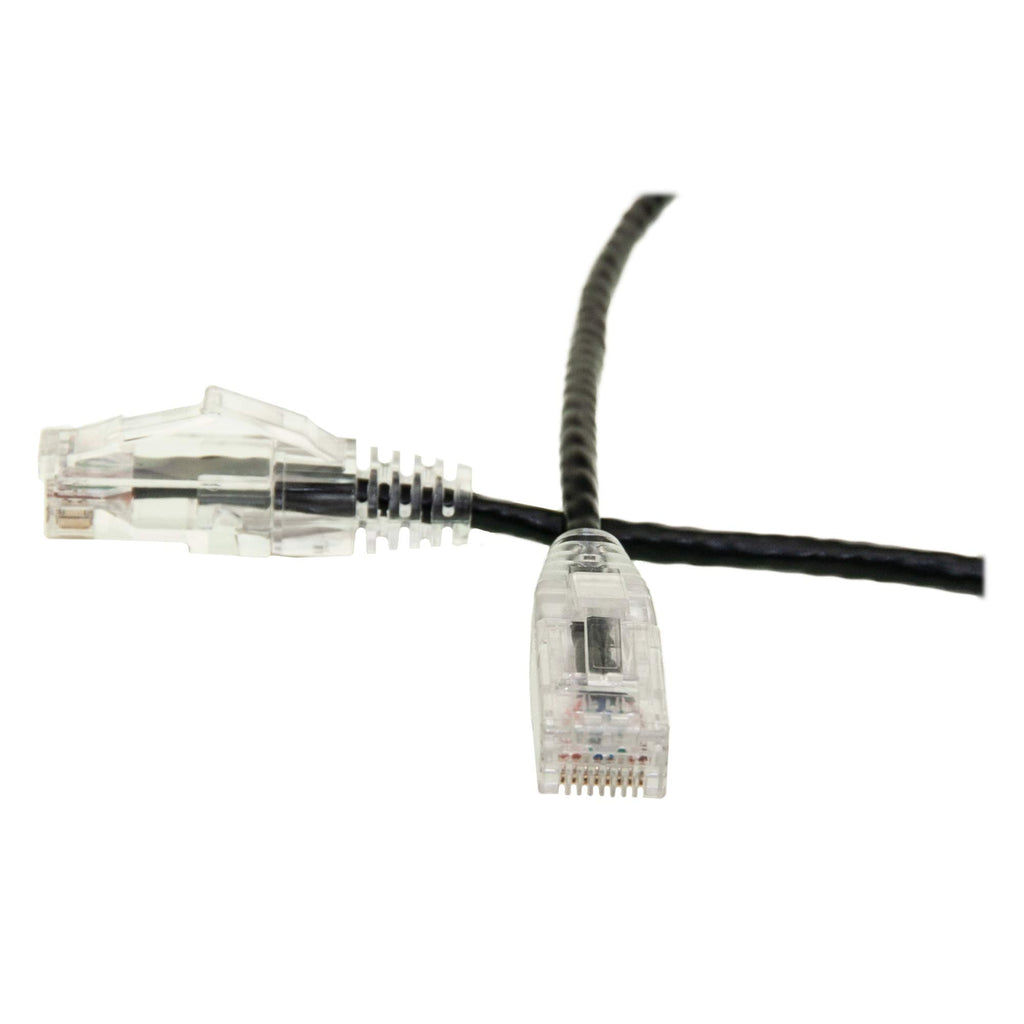 CableWholesale Cat6 Slim Ethernet Patch Cable, 28AWG, ETL Approved, RJ45 Gold Plate Connector Snagless/Boot Unshielded Twisted Pair (UTP), Internet Network Patch Cable, Gray, 6 Inch