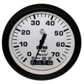 Faria Beede Instruments Faria 32950 Euro Tachometer 7 Gauge with System Check Indicator - White, 4"