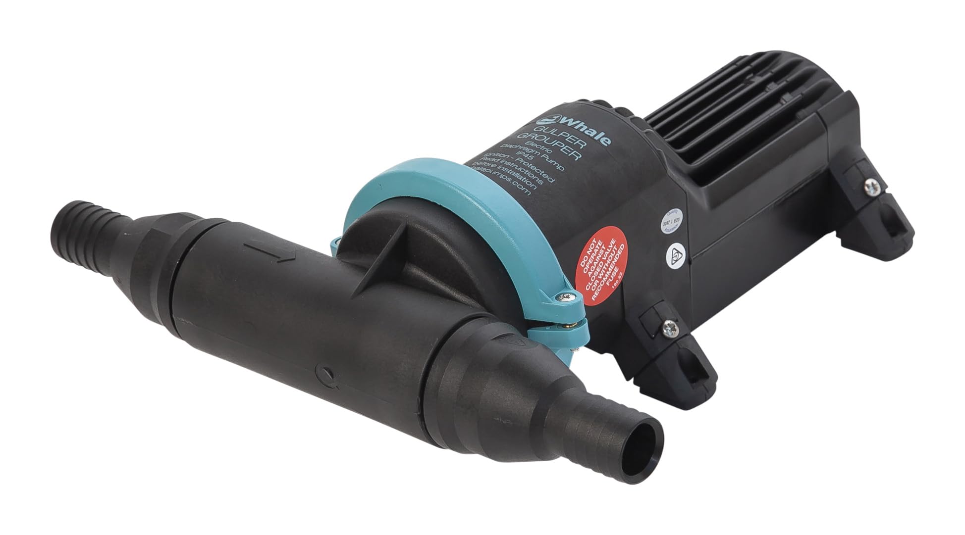 Whale Gulper Grouper MK1 Pump (24V) - Fishbox Discharge Pump. No Filter, No Clogging, No motor Burn Out - Just Reliable Waste Management BP4574