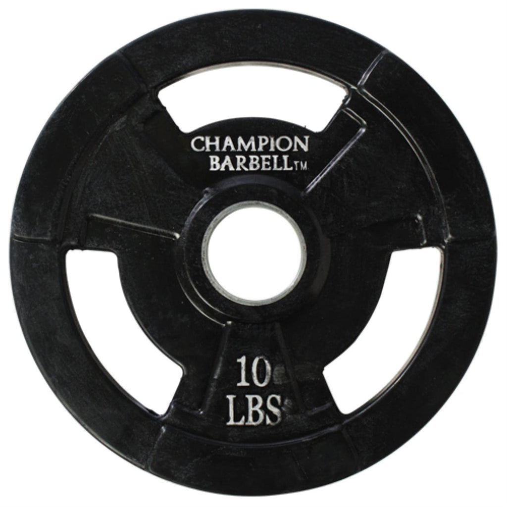 Champion Rubber Coated Grip Plate (10-Pound)