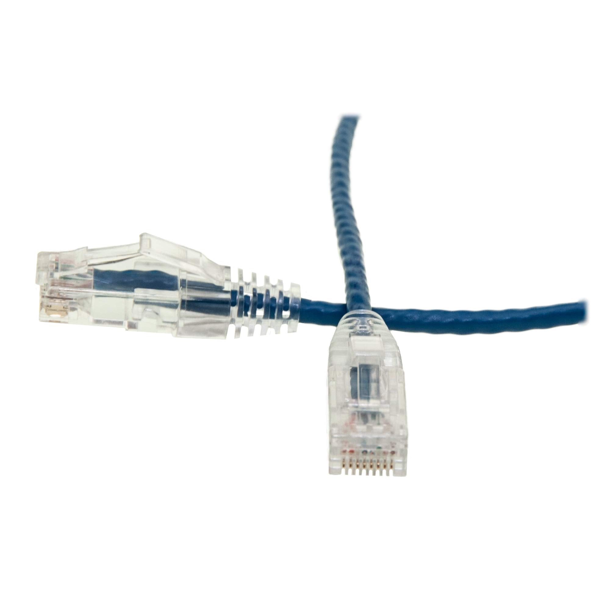 CableWholesale Cat6 Slim Ethernet Patch Cable, 28AWG, ETL Approved, RJ45 Gold Plate Connector Snagless/Boot Unshielded Twisted Pair (UTP), Internet Network Patch Cable, Gray, 6 Inch