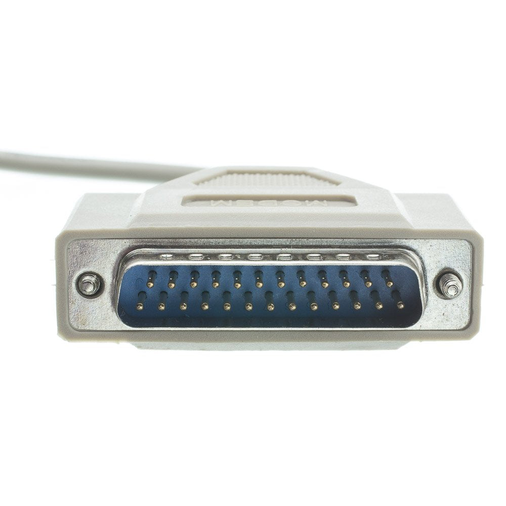 CableWholesale 6-Foot DB9 Female/DB25 Male Null Modem Serial Cable RS232 (10D1-21306)