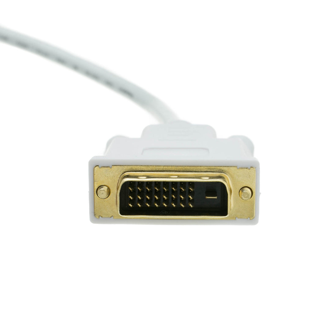Mini DisplayPort to DVI Video Cable, Mini DisplayPort Male to DVI Male, 15 Foot
