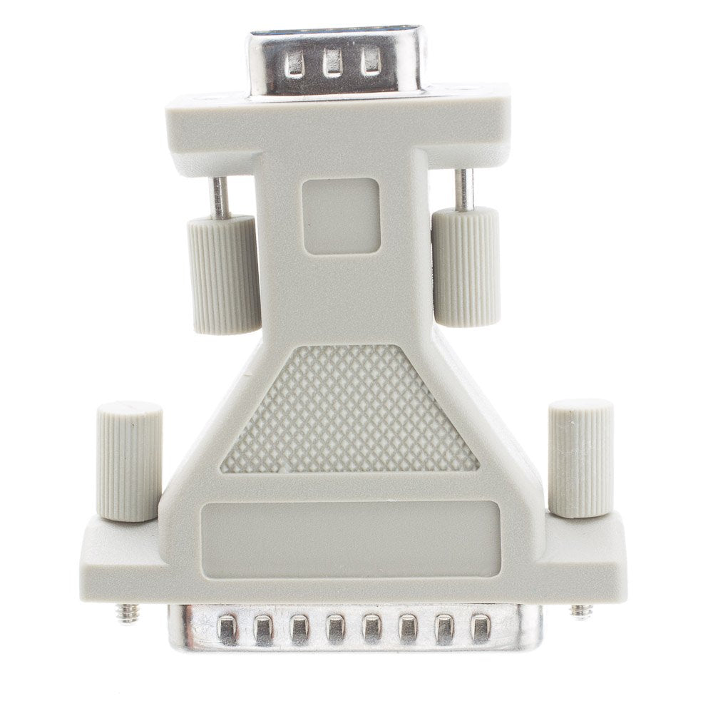 CableWholesale Gray Serial/AT Modem Adapter - Employ This Adapter for Converting a DB9 Modem Cable to a DB25 Modem Cable