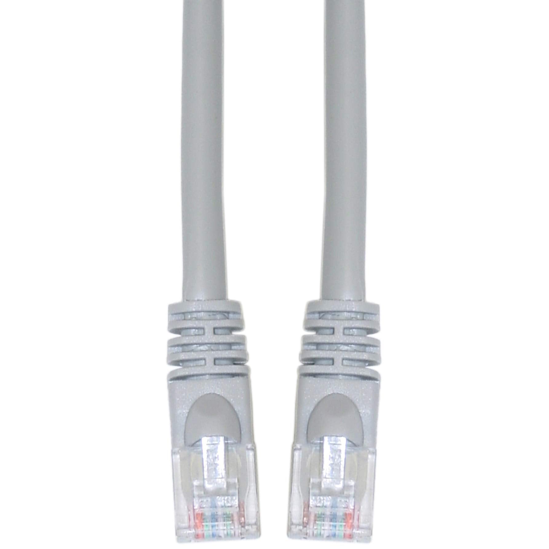 CableWholesale Cat5e Ethernet Crossover Cable, 24AWG Stranded Pure Copper, RJ45 Gold Plate Connector, Snagless Boot, Unshielded Twisted Pair (UTP) Internet Network Patch Cable, 5 Foot, Gray